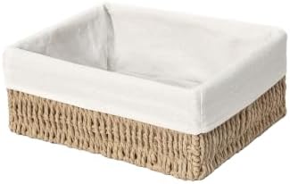 Wicker Baskets with Handles，woven Baskets for Organizing，1-pack