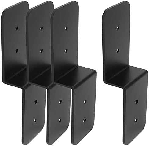 4 PCS Pergola Bracket, 1-1/2" Heigh Z Deck Joist Tie Post to Beam Connector