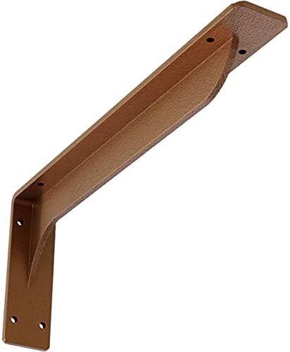 Ekena Millwork BKTM02X16X06EBHCO Steel Bracket Embrey, 2"W x 16"D x 6 1/2"H, Hammered Copper