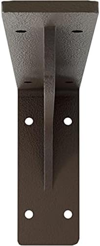Ekena Millwork BKTM02X12X05EBHBR Steel Bracket Embrey, 2"W x 12"D x 5 1/4"H, Hammered Brown