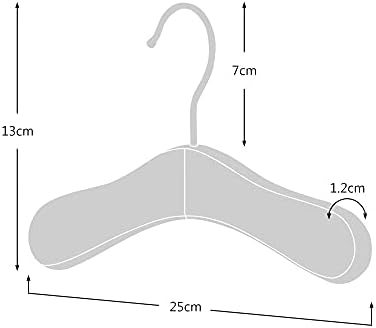 HANGERWORLD Pack of 12 Natural Wooden Kids and Baby Hangers for Nursery, Size 9.8inch with Swivel Hook