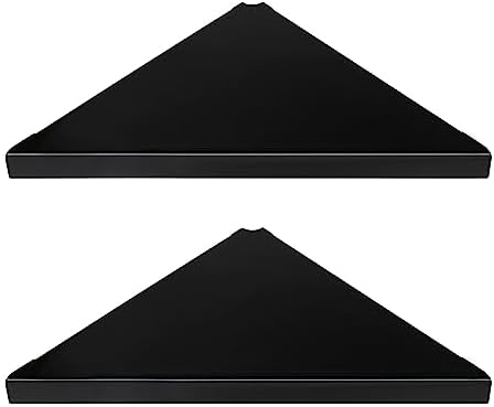 evron Corner Shelf Wall Mount, Acrylic Corner Shelves for Bathroom & Kitchen, Living Room, Space-Saving Wall Mounted Cor
