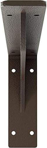 Ekena Millwork BKTM02X16X06EBHBR Steel Bracket Embrey, 2"W x 16"D x 6 1/2"H, Hammered Brown