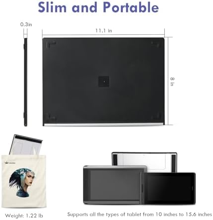HUION Adjustable Stand Multi-Angle Desk Stand for 10-15.6" Drawing Tablet
