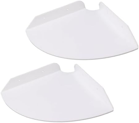 2pcs Wall Mount Floating Corner Shelves for Bedrooms and Living Rooms, Large Space with Acrylic Material, Easy Installat