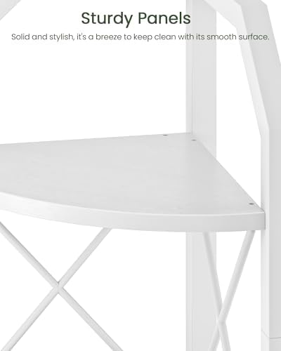 CHOEZON 6-Tier Industrial Corner Shelf, 71.2" Corner Storage Stand, Plant Stand Display Shelf, Corner Bookcase for Bedro