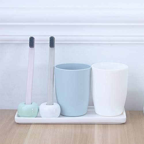 Ceramic Vanity Tray Small Rectangle, Bathtub Tray Bathroom Organizer, Cosmetics Holder for Tissue Candle Towel Plant Jew