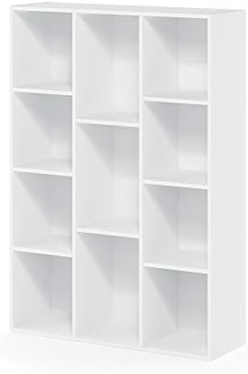 11-Cube Bookshelf, Reversible Bookcase, Book Shelf, Cube Storage Organizer, 9.4 x 29.1 x 41.7, for Home Office, Living R