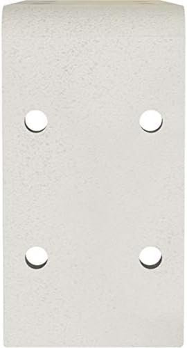 Ekena Millwork BKTM02X06X03EBHWH Steel Bracket Embrey, 2" W x 6" D x 3 3/4" H, Hammered White