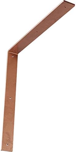 2"W x 18"D x 18"H Hamilton Steel Bracket, Hammered Copper