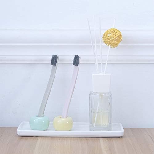 Ceramic Vanity Tray Small Rectangle, Bathtub Tray Bathroom Organizer, Cosmetics Holder for Tissue Candle Towel Plant Jew