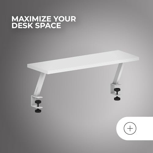 Mars Gaming MGDS, Monitor Raiser, Increases Monitor by 17 cm, Ergonomic Steel Table Stand, Carbon Fibreboard 60 x 20 cm,