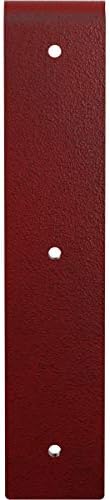 Ekena Millwork BKTM02X10X10HAHRE 2 inch W x 10 inch D x 10 inch H Hamilton Steel Bracket, Hammered Bright Red
