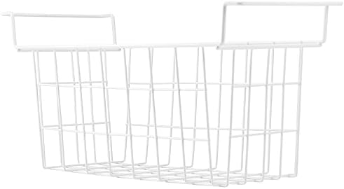 Orgneas 16.5 Inch Freezer Organizer Bins, Metal Wire Basket Bins, Replaces Chest Freezer Basket, Hangable, Sturdy, White