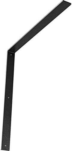 2"W x 24"D x 24"H Hamilton Steel Bracket, Hammered Silver