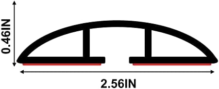 10Ft Floor Cord Cover Silicone Cable Protector Easy to Install Wire Organizer and Hider Ideal Extension Cord Cover for H