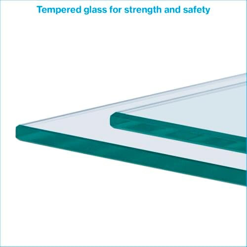 SSWBasics Tempered Glass Shelf - Set of 2 - 10" x 36" x 3/16"