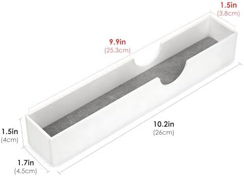 Acrylic Electric Toothbrush Holder with Diatomite Drying Stone, Bathroom Drawer Organizer with Drainage Hole for Tooth B