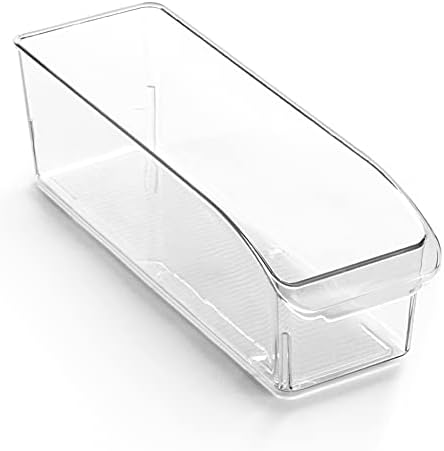BINO | Plastic Storage Bins, Small | THE CURVE COLLECTION | Multi-Use Organizer Bins | Storage Containers Kitchen, Pantr