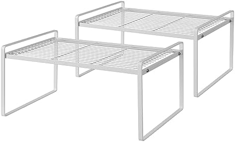 Shantton Cabinet Shelf Organizer, Pantry Shelf Rack, White 16.1x10.6x7.3