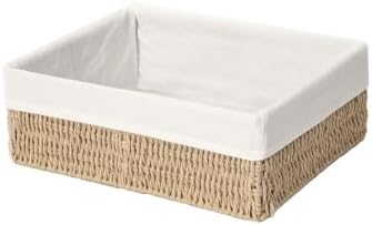 Wicker Baskets with Handles，woven Baskets for Organizing，1-Pack