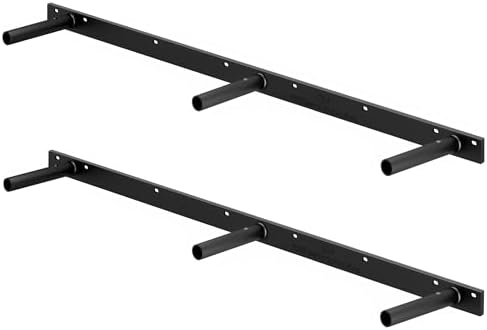 Homeforia Heavy Duty Floating Shelf Brackets 33 inch, High-End Solid Steel