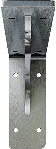 Ekena Millwork BKTM02X12X05EBCRS Steel Bracket Embrey, 2" W x 12" D x 5 1/4" H, Unfinished