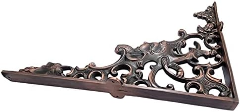 Adonai Hardware Ahasuerus Brass Shelf Bracket (Supplied as 2 Pieces per Pack) - Antique Copper