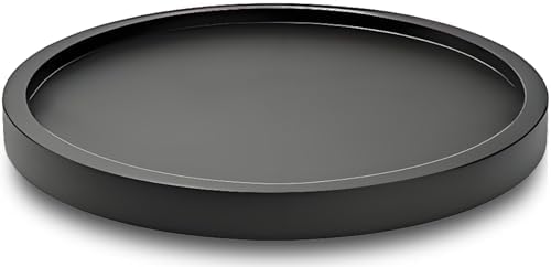 10" Black Bamboo Lazy Susan Organizer Kitchen Turntable for Cabinet Pantry Table Organization