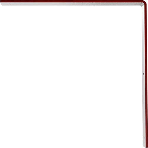 2"W x 16"D x 16"H Hamilton Steel Bracket, Hammered Bright Red