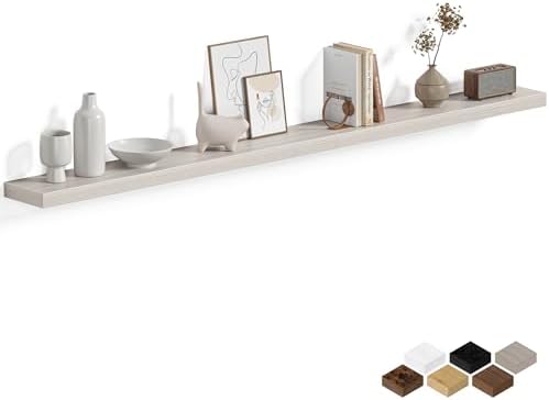 Fun Memories Floating Shelves for Wall 72 Inch, Set of 1 – Wall-Mounted Storage & Display Shelf with Invisible Bracket, 
