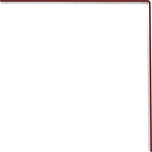 2"W x 24"D x 24"H Hamilton Steel Bracket, Hammered Bright Red