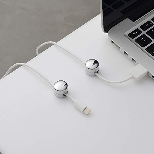 BRIGHTTIA Cable Clips - Premium Brass Cord Management for Home, Office & Car - Multipurpose Wire Holder Organizer - Slee