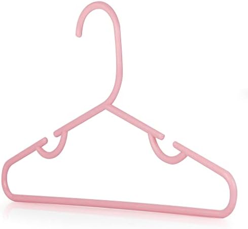 HANGERWORLD Kid's Hangers for Baby Nursery and Children's Closet Clothes Storage (20 Pack, Pink)
