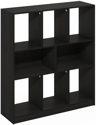 Furinno DALY Book Shelf, 8-Cube Bookshelf, Horizontal Cube Storage Organizer Bookcase, 10.9 x 35.4 x 39.4, for Living Ro