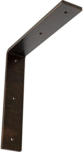 2" W x 10" D x 10" H Hamilton Steel Bracket, Antiqued Bronze