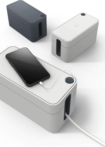 Durable, Cable Management Box, Graphite, Small