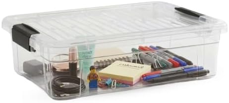 Superio 2.3 Quart Clear Plastic Storage Containers with Lids, Stackable Organizer Bins, BPA-Free Storage Boxes for Home,