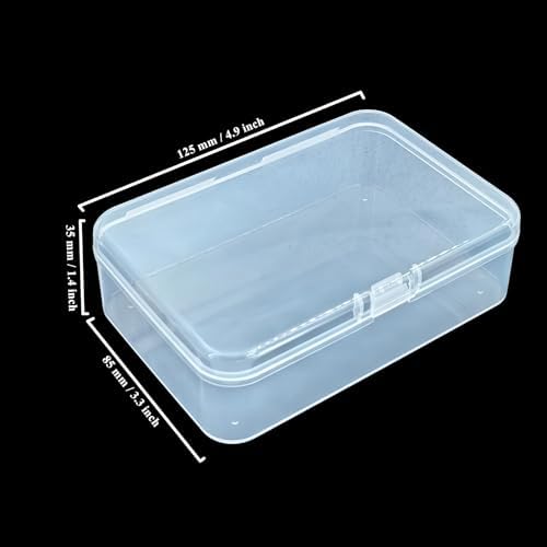 LJY 24 Clear Plastic Boxes, 4.9 x 3.3 x 1.4 in for Diamond Painting