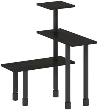 Furinno Turn-N-Tube Kitchen Countertop Organizer, 3-Tier Corner Countertop Organizer Shelf, Corner Shelf, for Kitchen, P