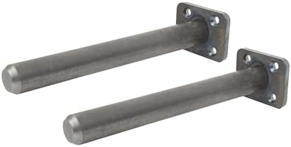 Floating Shelf Bracket Pair - 2 Inch Hidden Shelf Brackets, 150 LB Weight Capacity, Supports Wall Mounted Floating Shelv