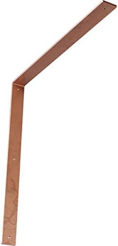 2"W x 24"D x 24"H Hamilton Steel Bracket, Hammered Copper