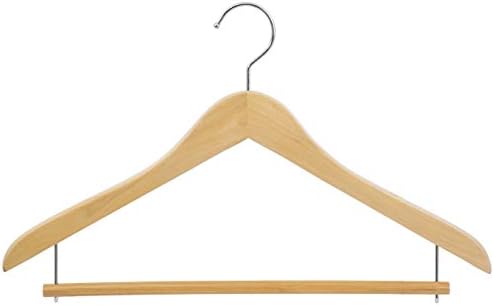 Sawafuji AWT-343-5P Clothes Hangers, Natural, Approx. Width 17.3 x Depth 0.6 x Height 10.6 inches (44 x 1.5 x 27 cm), Wo