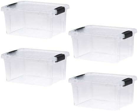 Superio 6.6 Quart Clear Plastic Storage Boxes with Lids, Stackable Organizer Containers, BPA-Free Storage Bins for Home,