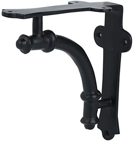A29 Shelf Brackets, Iron, Black Powder Coat Finish, Set of 4