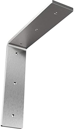 Ekena Millwork BKTM02X08X08HASS 2-Inch W x 8-Inch D x 8-Inch H Hamilton Bracket, Stainless Steel