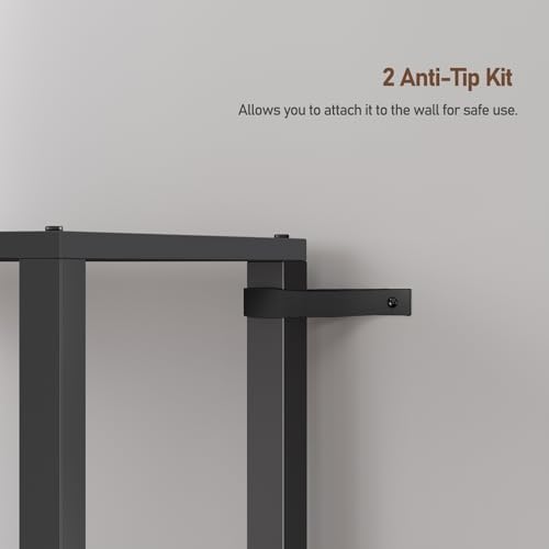 TUTOTAK Bookshelf, 5-Tier Tall Narrow Book Shelf for Small Space