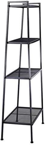 Book Ladder Shelf,4-Tier Ladder Shelf Bookcase Storage Flower Shelf Display Shelf，Black