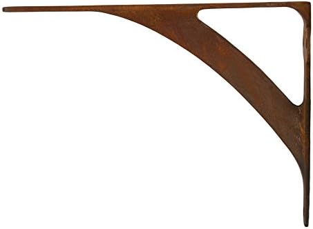 A29 Shelf Brackets, Iron, Rust Finish, Set of 4