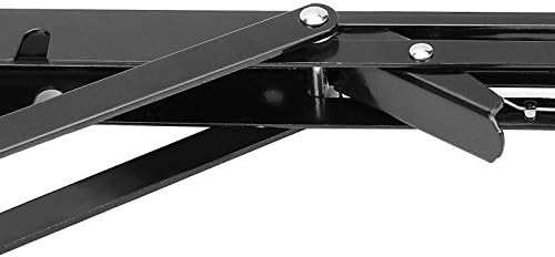 ZOENHOU 4PCS 14 Inch Folding Shelf Brackets, Max Load 440Lb Heavy Duty Metal Collapsible Shelf Locking Brackets, Wall Mo